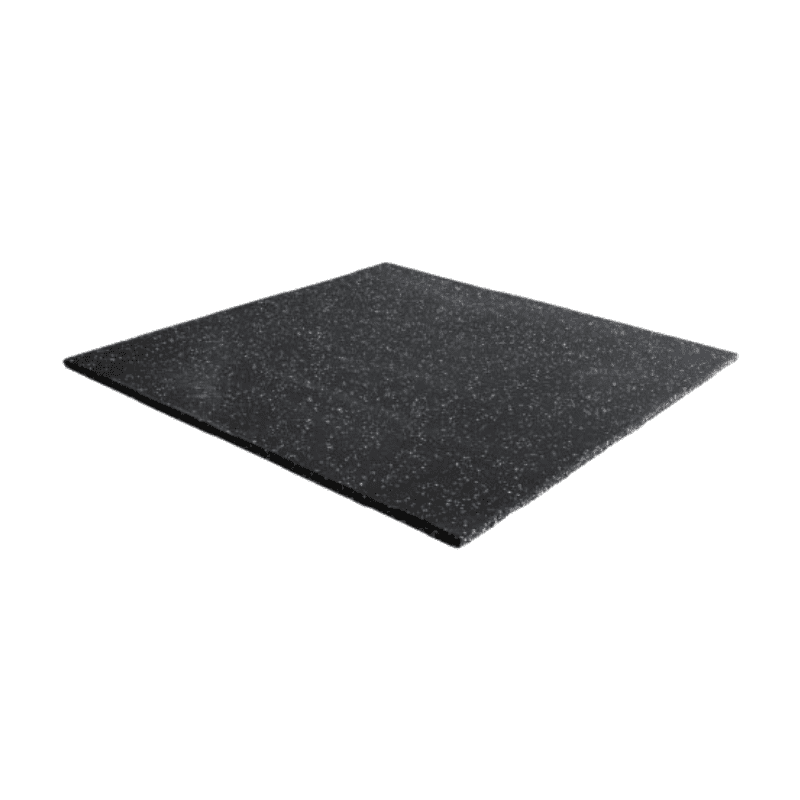 Rubber flooring with White Fleck 1M tile